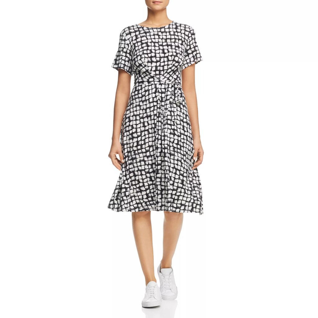 Maxmara Weekend Nazario Belted Brushstroke-Print Dress